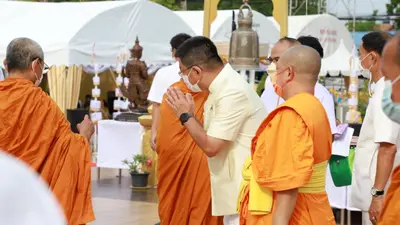 ประมวลภาพพิธีมหาพุทธาภิเษก–เทวาภิเษก รัตนมงคลศาลหลักเมือง สมุทรสงคราม ปี ๒๕๖๕