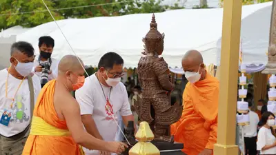 ประมวลภาพพิธีมหาพุทธาภิเษก–เทวาภิเษก รัตนมงคลศาลหลักเมือง สมุทรสงคราม ปี ๒๕๖๕