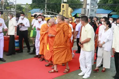 ประมวลภาพพิธีมหาพุทธาภิเษก–เทวาภิเษก รัตนมงคลศาลหลักเมือง สมุทรสงคราม ปี ๒๕๖๕