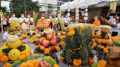 ประมวลภาพพิธีมหาพุทธาภิเษก–เทวาภิเษก รัตนมงคลศาลหลักเมือง สมุทรสงคราม ปี ๒๕๖๕