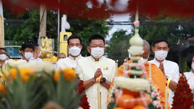 ประมวลภาพพิธีมหาพุทธาภิเษก–เทวาภิเษก รัตนมงคลศาลหลักเมือง สมุทรสงคราม ปี ๒๕๖๕