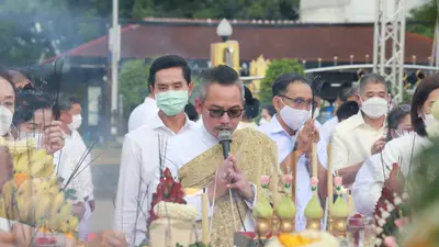 ประมวลภาพพิธีมหาพุทธาภิเษก–เทวาภิเษก รัตนมงคลศาลหลักเมือง สมุทรสงคราม ปี ๒๕๖๕