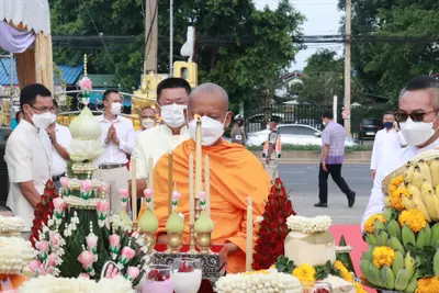 ประมวลภาพพิธีมหาพุทธาภิเษก–เทวาภิเษก รัตนมงคลศาลหลักเมือง สมุทรสงคราม ปี ๒๕๖๕