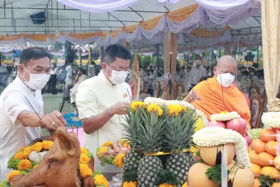 ประมวลภาพพิธีมหาพุทธาภิเษก–เทวาภิเษก รัตนมงคลศาลหลักเมือง สมุทรสงคราม ปี ๒๕๖๕