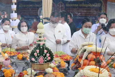 ประมวลภาพพิธีมหาพุทธาภิเษก–เทวาภิเษก รัตนมงคลศาลหลักเมือง สมุทรสงคราม ปี ๒๕๖๕