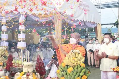 ประมวลภาพพิธีมหาพุทธาภิเษก–เทวาภิเษก รัตนมงคลศาลหลักเมือง สมุทรสงคราม ปี ๒๕๖๕