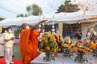 ประมวลภาพพิธีมหาพุทธาภิเษก–เทวาภิเษก รัตนมงคลศาลหลักเมือง สมุทรสงคราม ปี ๒๕๖๕
