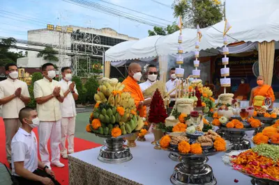 ประมวลภาพพิธีมหาพุทธาภิเษก–เทวาภิเษก รัตนมงคลศาลหลักเมือง สมุทรสงคราม ปี ๒๕๖๕