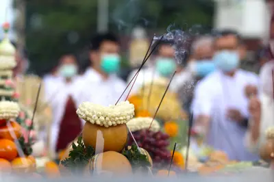 ประมวลภาพพิธีมหาพุทธาภิเษก–เทวาภิเษก รัตนมงคลศาลหลักเมือง สมุทรสงคราม ปี ๒๕๖๕