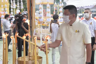 ประมวลภาพพิธีมหาพุทธาภิเษก–เทวาภิเษก รัตนมงคลศาลหลักเมือง สมุทรสงคราม ปี ๒๕๖๕