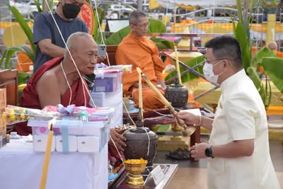 ประมวลภาพพิธีมหาพุทธาภิเษก–เทวาภิเษก รัตนมงคลศาลหลักเมือง สมุทรสงคราม ปี ๒๕๖๕