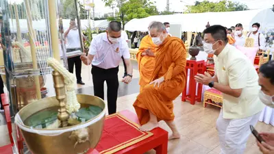 ประมวลภาพพิธีมหาพุทธาภิเษก–เทวาภิเษก รัตนมงคลศาลหลักเมือง สมุทรสงคราม ปี ๒๕๖๕