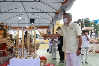 ประมวลภาพพิธีมหาพุทธาภิเษก–เทวาภิเษก รัตนมงคลศาลหลักเมือง สมุทรสงคราม ปี ๒๕๖๕