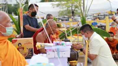 ประมวลภาพพิธีมหาพุทธาภิเษก–เทวาภิเษก รัตนมงคลศาลหลักเมือง สมุทรสงคราม ปี ๒๕๖๕