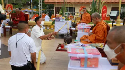 ประมวลภาพพิธีมหาพุทธาภิเษก–เทวาภิเษก รัตนมงคลศาลหลักเมือง สมุทรสงคราม ปี ๒๕๖๕