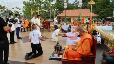 ประมวลภาพพิธีมหาพุทธาภิเษก–เทวาภิเษก รัตนมงคลศาลหลักเมือง สมุทรสงคราม ปี ๒๕๖๕