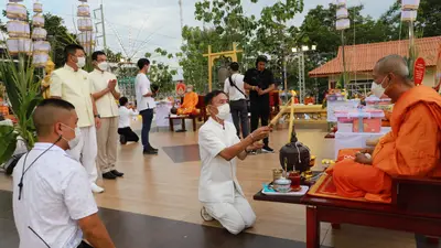 ประมวลภาพพิธีมหาพุทธาภิเษก–เทวาภิเษก รัตนมงคลศาลหลักเมือง สมุทรสงคราม ปี ๒๕๖๕