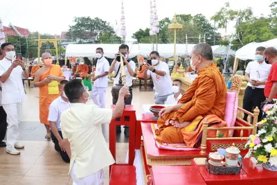 ประมวลภาพพิธีมหาพุทธาภิเษก–เทวาภิเษก รัตนมงคลศาลหลักเมือง สมุทรสงคราม ปี ๒๕๖๕