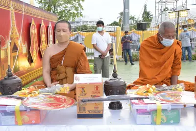 ประมวลภาพพิธีมหาพุทธาภิเษก–เทวาภิเษก รัตนมงคลศาลหลักเมือง สมุทรสงคราม ปี ๒๕๖๕