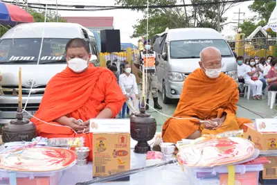 ประมวลภาพพิธีมหาพุทธาภิเษก–เทวาภิเษก รัตนมงคลศาลหลักเมือง สมุทรสงคราม ปี ๒๕๖๕