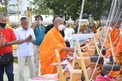 ประมวลภาพพิธีมหาพุทธาภิเษก–เทวาภิเษก รัตนมงคลศาลหลักเมือง สมุทรสงคราม ปี ๒๕๖๕