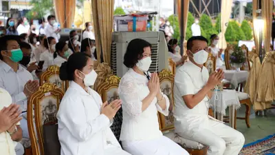 ประมวลภาพพิธีมหาพุทธาภิเษก–เทวาภิเษก รัตนมงคลศาลหลักเมือง สมุทรสงคราม ปี ๒๕๖๕