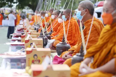 ประมวลภาพพิธีมหาพุทธาภิเษก–เทวาภิเษก รัตนมงคลศาลหลักเมือง สมุทรสงคราม ปี ๒๕๖๕