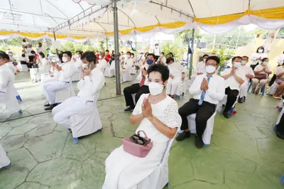 ประมวลภาพพิธีมหาพุทธาภิเษก–เทวาภิเษก รัตนมงคลศาลหลักเมือง สมุทรสงคราม ปี ๒๕๖๕
