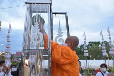 ประมวลภาพพิธีมหาพุทธาภิเษก–เทวาภิเษก รัตนมงคลศาลหลักเมือง สมุทรสงคราม ปี ๒๕๖๕