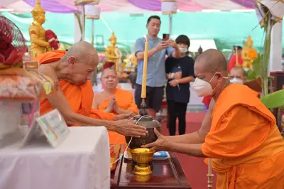 ประมวลภาพพิธีพุทธาภิเษกและเทวาภิเษกวัตถุมงคล วัดจุฬามณี ๑๘ มิถุนายน ๒๕๖๕