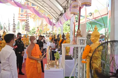 ประมวลภาพพิธีพุทธาภิเษกและเทวาภิเษกวัตถุมงคล วัดจุฬามณี ๑๘ มิถุนายน ๒๕๖๕