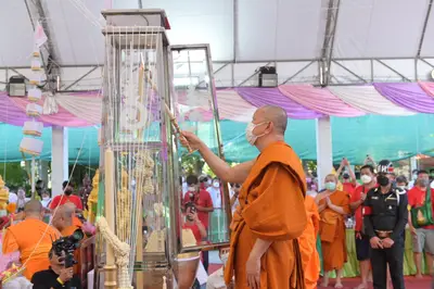 ประมวลภาพพิธีพุทธาภิเษกและเทวาภิเษกวัตถุมงคล วัดจุฬามณี ๑๘ มิถุนายน ๒๕๖๕