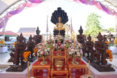 ประมวลภาพพิธีพุทธาภิเษกและเทวาภิเษกวัตถุมงคล วัดจุฬามณี ๑๘ มิถุนายน ๒๕๖๕