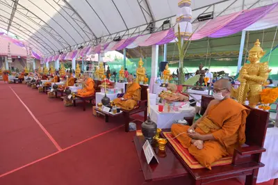 ประมวลภาพพิธีพุทธาภิเษกและเทวาภิเษกวัตถุมงคล วัดจุฬามณี ๑๘ มิถุนายน ๒๕๖๕