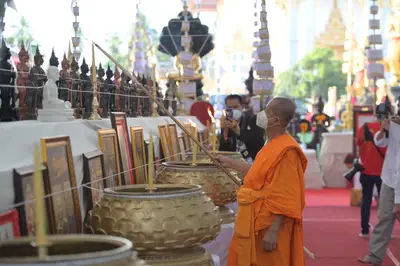 ประมวลภาพพิธีพุทธาภิเษกและเทวาภิเษกวัตถุมงคล วัดจุฬามณี ๑๘ มิถุนายน ๒๕๖๕