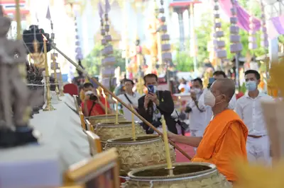 ประมวลภาพพิธีพุทธาภิเษกและเทวาภิเษกวัตถุมงคล วัดจุฬามณี ๑๘ มิถุนายน ๒๕๖๕