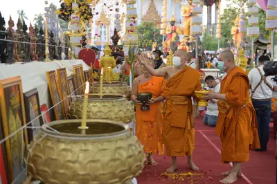 ประมวลภาพพิธีพุทธาภิเษกและเทวาภิเษกวัตถุมงคล วัดจุฬามณี ๑๘ มิถุนายน ๒๕๖๕