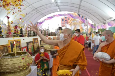 ประมวลภาพพิธีพุทธาภิเษกและเทวาภิเษกวัตถุมงคล วัดจุฬามณี ๑๘ มิถุนายน ๒๕๖๕
