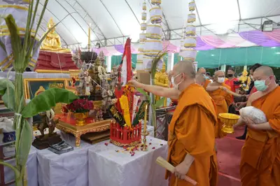 ประมวลภาพพิธีพุทธาภิเษกและเทวาภิเษกวัตถุมงคล วัดจุฬามณี ๑๘ มิถุนายน ๒๕๖๕