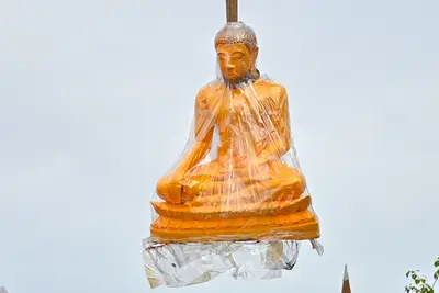 ประมวลภาพพิธีอัญเชิญพระประธานขึ้นประดิษฐาน วัดจุฬามณี ปี ๒๕๖๕