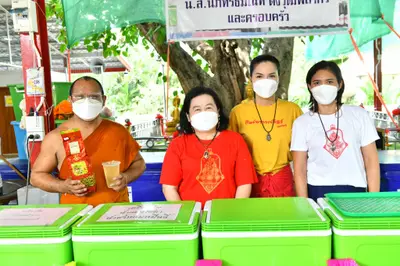 ประมวลภาพพิธีอัญเชิญพระประธานขึ้นประดิษฐาน วัดจุฬามณี ปี ๒๕๖๕