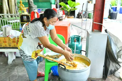 ประมวลภาพพิธีอัญเชิญพระประธานขึ้นประดิษฐาน วัดจุฬามณี ปี ๒๕๖๕