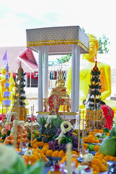 ประมวลภาพพิธีอัญเชิญพระประธานขึ้นประดิษฐาน วัดจุฬามณี ปี ๒๕๖๕