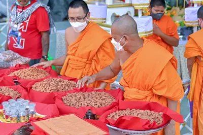 ประมวลภาพพิธีอัญเชิญพระประธานขึ้นประดิษฐาน วัดจุฬามณี ปี ๒๕๖๕