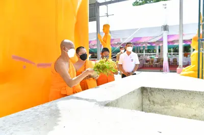ประมวลภาพพิธีอัญเชิญพระประธานขึ้นประดิษฐาน วัดจุฬามณี ปี ๒๕๖๕