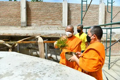 ประมวลภาพพิธีอัญเชิญพระประธานขึ้นประดิษฐาน วัดจุฬามณี ปี ๒๕๖๕