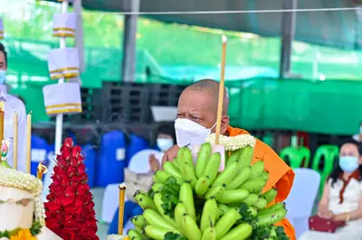 ประมวลภาพพิธีอัญเชิญพระประธานขึ้นประดิษฐาน วัดจุฬามณี ปี ๒๕๖๕