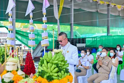 ประมวลภาพพิธีอัญเชิญพระประธานขึ้นประดิษฐาน วัดจุฬามณี ปี ๒๕๖๕