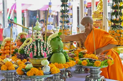 ประมวลภาพพิธีอัญเชิญพระประธานขึ้นประดิษฐาน วัดจุฬามณี ปี ๒๕๖๕