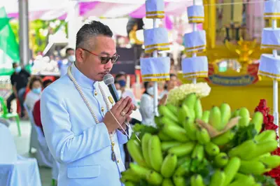 ประมวลภาพพิธีอัญเชิญพระประธานขึ้นประดิษฐาน วัดจุฬามณี ปี ๒๕๖๕